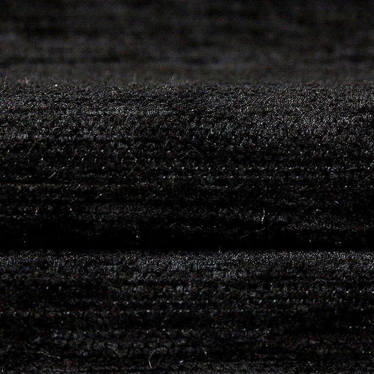 McAlister Textiles Plain Chenille Black Curtains Tailored Curtains 