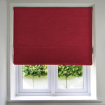 Load image into Gallery viewer, McAlister Textiles Panama Red Roman Blind Roman Blinds Standard Lining 130cm x 200cm Red
