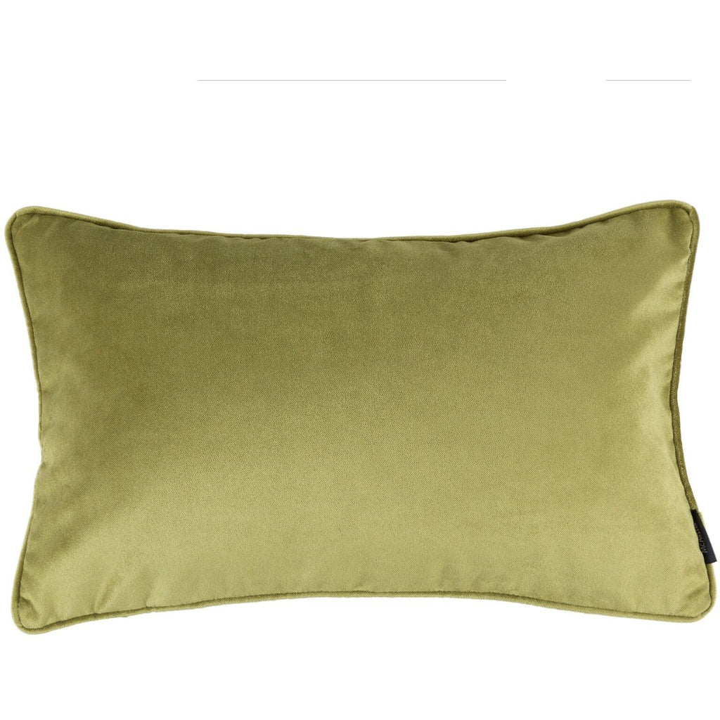 McAlister Textiles Matt Lime Green Velvet Pillow Pillow Cover Only 50cm x 30cm 