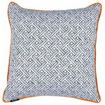 Load image into Gallery viewer, McAlister Textiles Monterrey Black + White Cushion Cushions and Covers Cover Only 43cm x 43cm 
