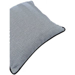 Load image into Gallery viewer, McAlister Textiles Herringbone Twill Black + White Cushion Cushions and Covers
