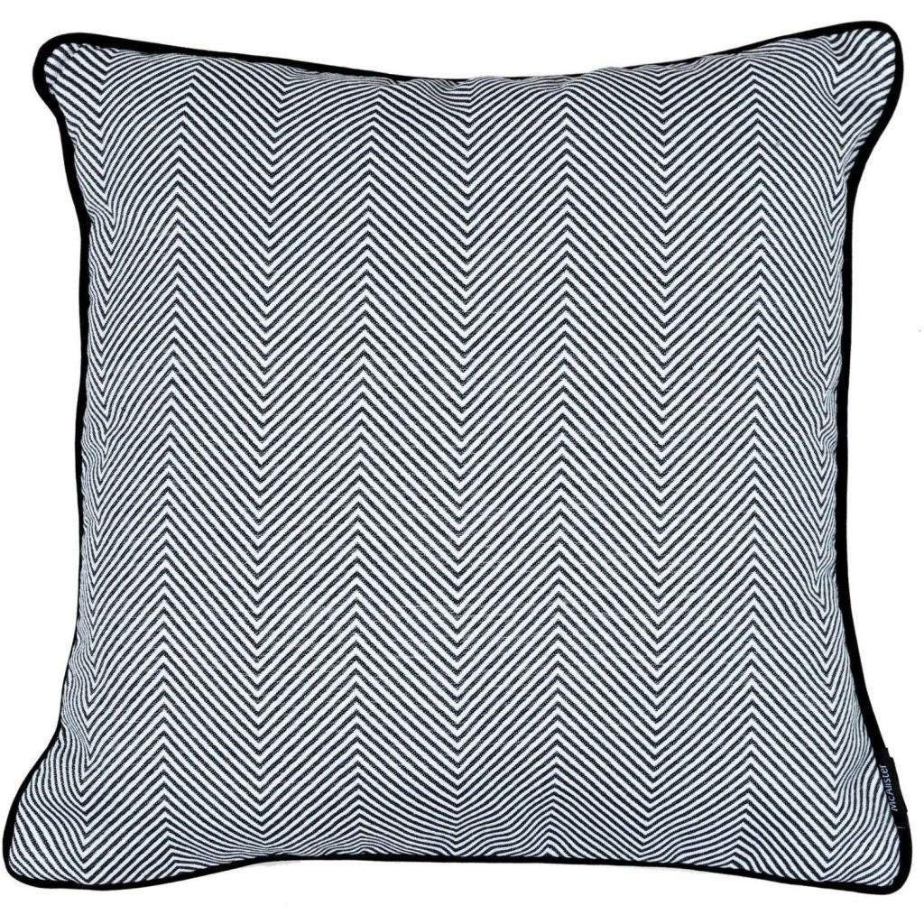 Black and white pattern cushion best sale