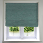 Load image into Gallery viewer, McAlister Textiles Hamleton Teal Textured Plain Roman Blinds Roman Blinds Standard Lining 130cm x 200cm Teal
