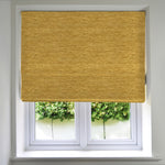 Load image into Gallery viewer, Plain Chenille Yellow Roman Blind
