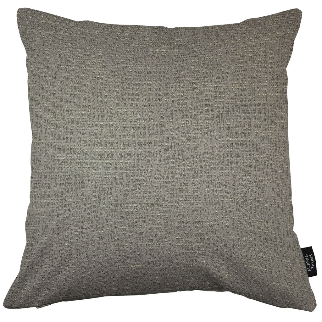 McAlister Textiles Linea Grey Plain Cushions Cushions and Covers Cover Only 43cm x 43cm