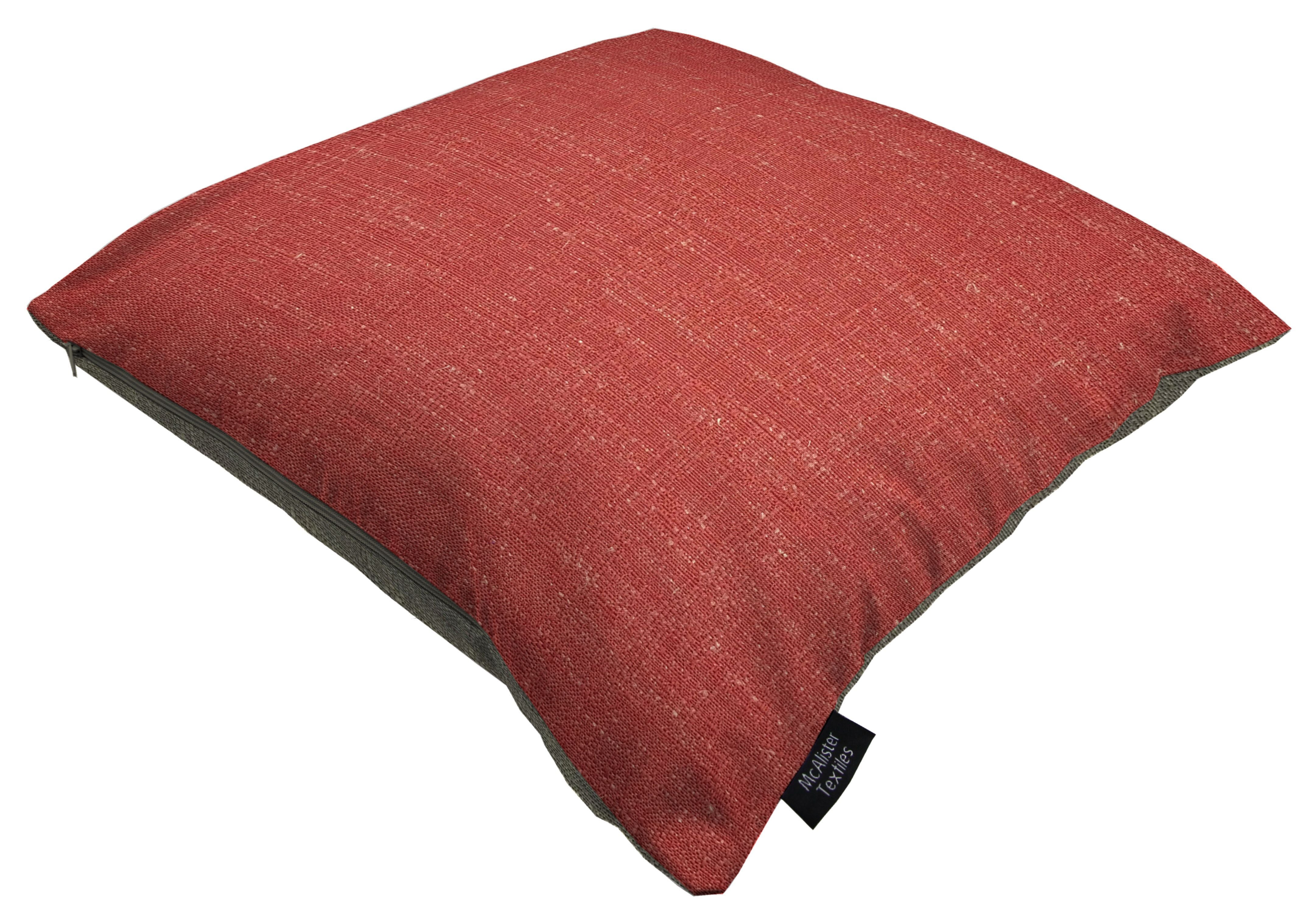 McAlister Textiles Harmony Contrast Red Plain Cushions Cushions and Covers