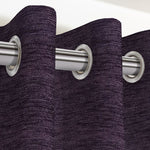 Load image into Gallery viewer, Plain Chenille Purple Curtains
