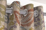 Load image into Gallery viewer, McAlister Textiles Florista Terracotta, Sage Green and Blue Floral Curtains Tailored Curtains 
