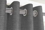 Load image into Gallery viewer, McAlister Textiles Hamleton Charcoal Grey Textured Plain Curtains Tailored Curtains 
