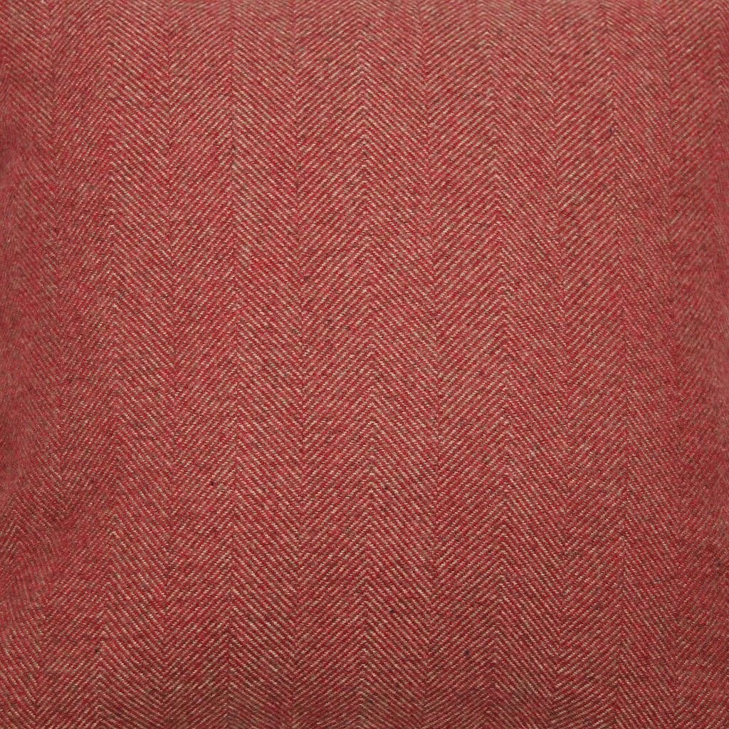 McAlister Textiles Herringbone Boutique Red + Grey Cushion Cushions and Covers 