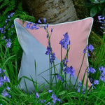 Load image into Gallery viewer, McAlister Textiles Panama Patchwork Blush Pink + Grey Cushion Cushions and Covers 

