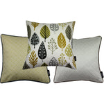 Load image into Gallery viewer, McAlister Textiles Scandinavian Yellow + Grey 43cm x 43cm Cushion Set of 3 Cushions and Covers Cushion Cover 
