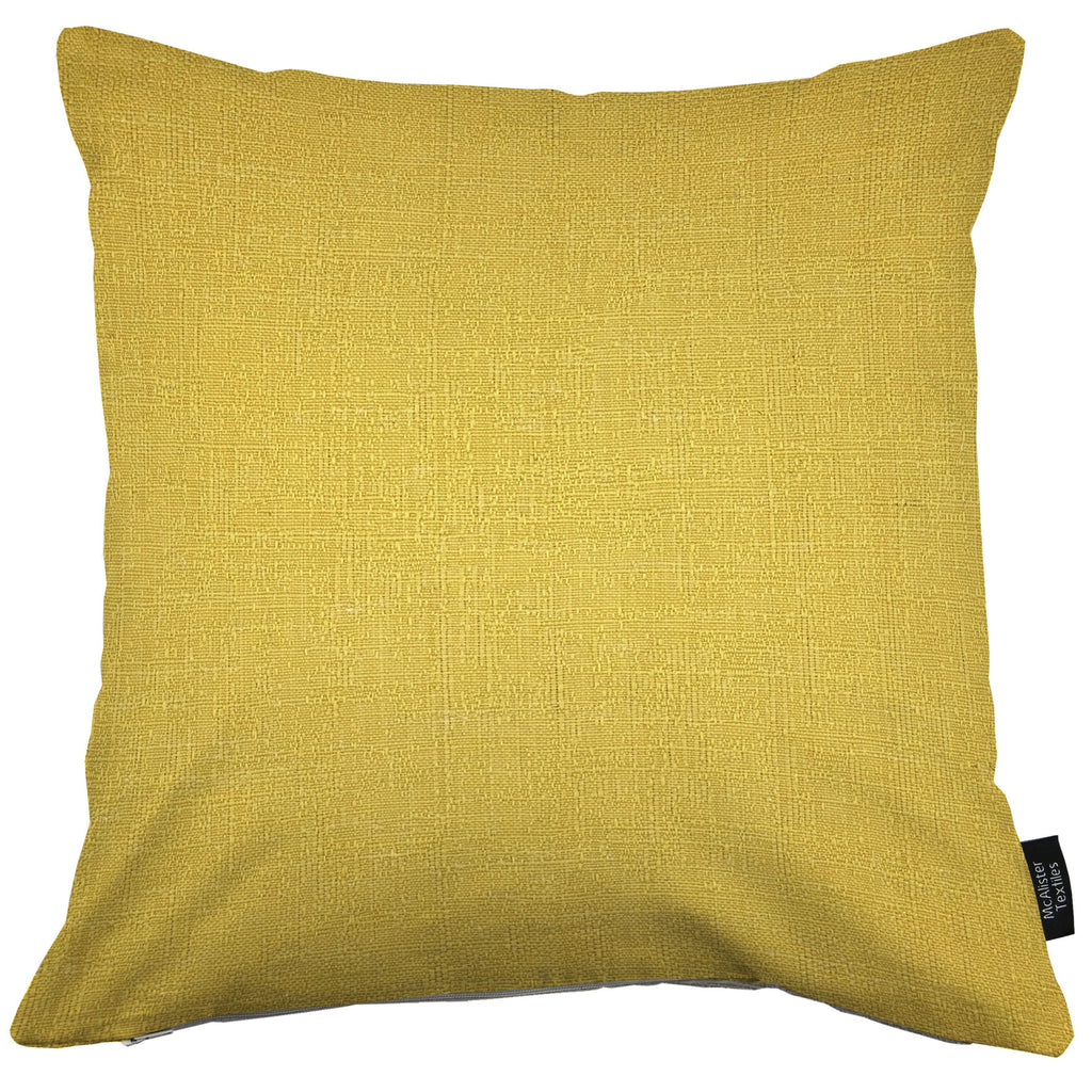 McAlister Textiles Harmony Contrast Ochre Plain Cushions Cushions and Covers Cover Only 43cm x 43cm 