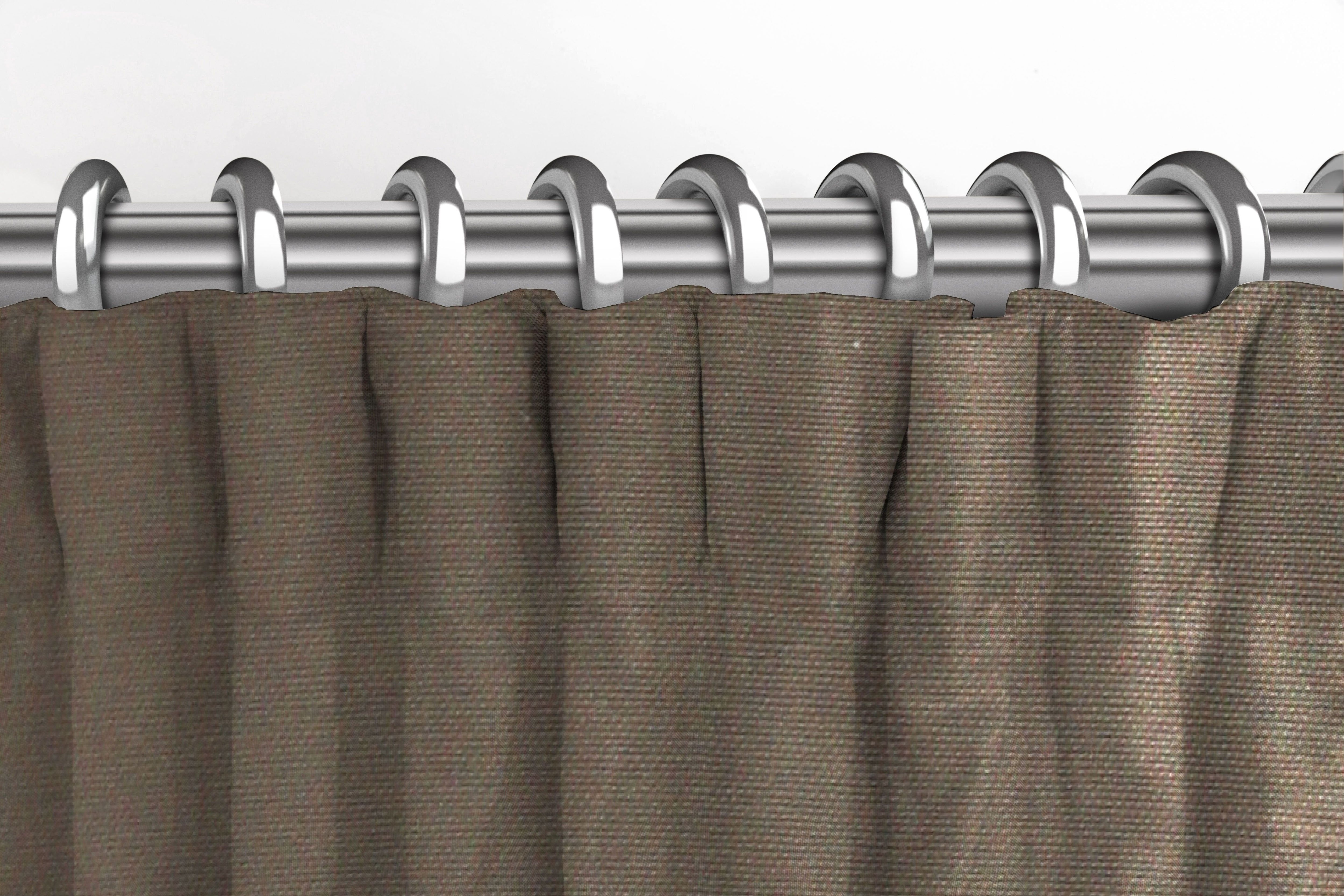 McAlister Textiles Panama Plain Truffle Curtains Tailored Curtains 