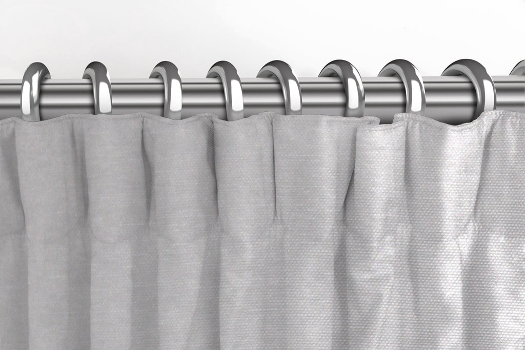 McAlister Textiles Panama Plain Dove Grey Curtains Tailored Curtains 